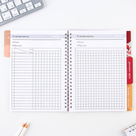 A journal of performance for a year for a teacher, A5 format, 80 sheets, soft cover "Class teacher"-6