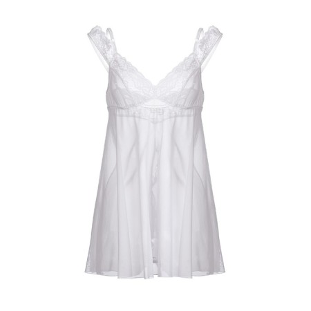 Baby-dollar combination with a cut in the back of Erolata Sofia, White (42-44)-6