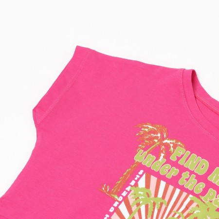 Kit for girls, fuchsia/light green, height 116 cm-2