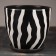 Flower pot "Zebra" No. 5 High oval, 4.8 liters