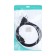 Power cable Luazon KDGN-006, SCHUKO-C5, 10 A, 1 m, 3 residential, black