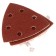 The triangle grinding bison 35583-060, perforated, P60, 93 x 93 x 93 mm, 5 pcs.
