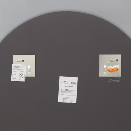 Mirror, wall -mounted, with sandblasting graphics, 70 x 70 cm-3
