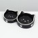 Ceramic bowl “cat family” 40/60 ml double 19 x 10.5 x 3.5 cm, black and white