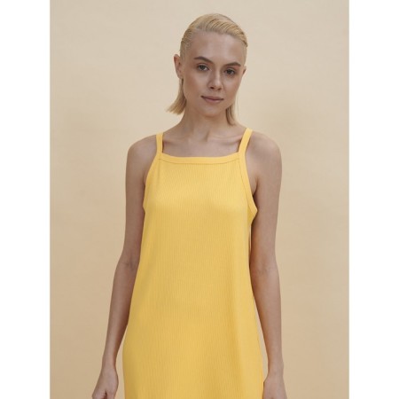 Women's dress, size XL, yellow color-3