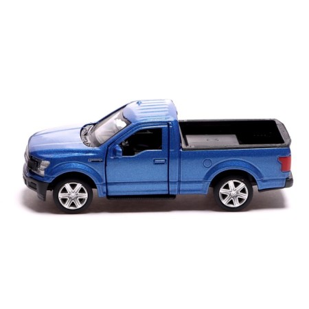 Metal Ford F-150, 1:32, inertia, doors open, blue color-1
