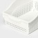 Container for storage Economic "loft", 31 × 21 × 12.5 cm, on wheels, white color