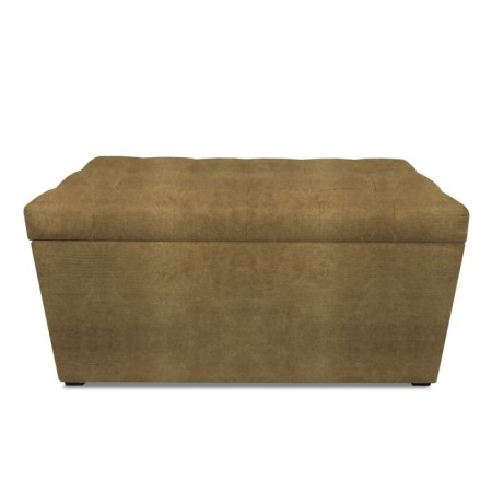 Puff with a lid and weighting, 800 × 400 × 420 mm, Dakota velor, Ochre color-3