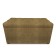 Puff with a lid and weighting, 800 × 400 × 420 mm, Dakota velor, Ochre color