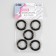 Karabin ring, d = 20/28 mm, thickness - 4 mm, 5 pcs, black nickel color