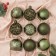 Set of balls plastic D-8 cm, 9 pcs "Silva Assorted" Green