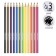 Pencils 12 colors Erichkrause, wood, trihedral, 3.0 mm neckline, cardboard packaging, euro -handle