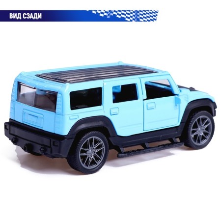 Autograd Metal Metal "Jeep", 1:36, inertia, doors open, blue color-4