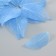 Leaves skeletoned for creativity "blue" set 20 pcs h = 6-6.5 cm