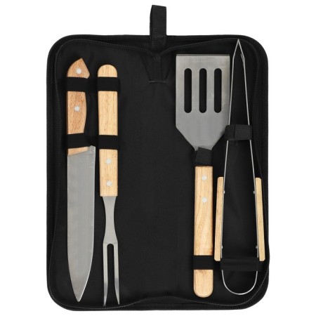 Maclay barbecue set: fork, tongs, spatula, knife, 33 cm-6