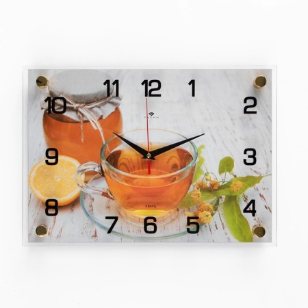 Watch wall, interior "tea with honey" 25x35 cm, silent