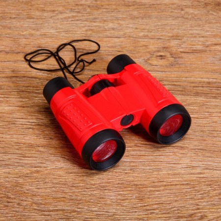 Binoculars 4x, children, plastic, rubber, mix, 10x11 cm-12