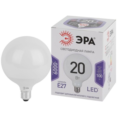 LED LED era Standard "Shar", 20 W, E27, 1600 lm, 6500k, glow cold white