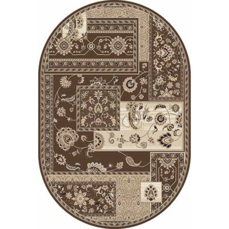Oval carpet Merinos Valencia Deluxe, size 150x300 cm, color Brown Mr