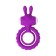 Erective ring on the penis Jos Good Bunny, silicone, purple, 9 cm