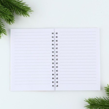 Gift New Year's set of “fulfillment of desires”, pen, notebook A6, 40 liters-2