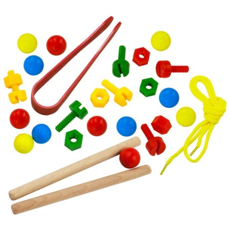 Alatoys Sorter with tweezers "Wood"-5
