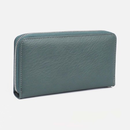 Women's wallet with lightning, green color-1