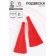 Decorative “brush” suspension, set 2 pcs., L brush 6.5 cm, red color