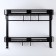 2-tier shelf, 50 × 12.6 × 43.6 cm, black color