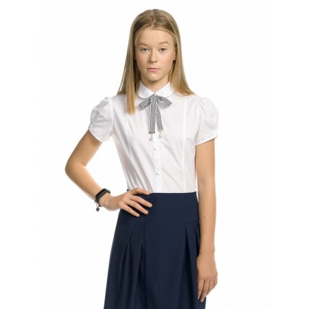Blouse for girls, height 152 cm, white color-1