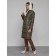 Coat insulated winter female, size 52, khaki color