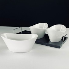 Set of salad bowls Lenardi Bianco, D = 14 cm, 3 pcs