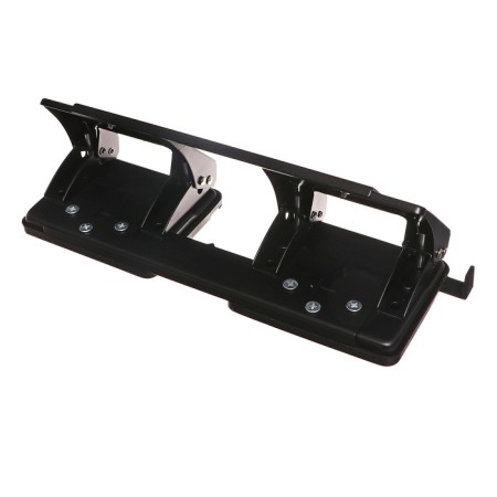 Metallic hole punch 20 sheets, Attomex, format ruler, black-3