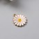 Decor for creativity Metal, enamel "Chamomile Lush" 2x1.8 cm