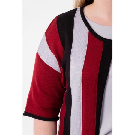 Cardigan female, size 56, burgundy color-7