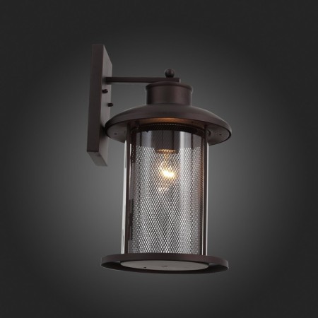 Street wall lamp ST LUCE. SL080.401.01. Lastero. 1x60 W, E27, 23x39.2 cm, dark coffee color-4
