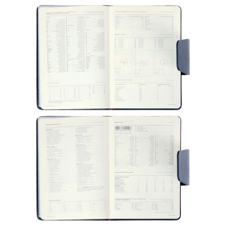 Deliciper of Leduced A5, 160 Prestige sheets, Cover Artificial leather, valve, Blue-5