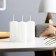 Set of candles - cylinders, 4x9 cm, set 3 pcs, 11 hours, white
