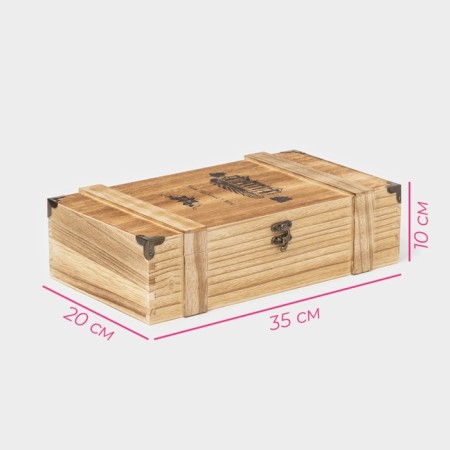Box for storing the wine "Livorno", 35 × 20 cm, 2 bottles-3