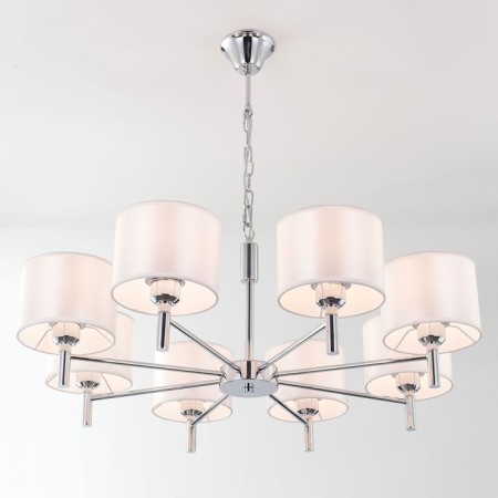 Cauces "Douglas", 8x75W E27, white 65x65x150 cm