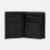 Male purse without fastening, 2 in 1, for auto documents, for bills, for cards, for coins, black color Black