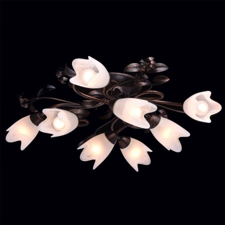 Celeal chandelier "Aida", 8x60W E14, copper 77x77x24 cm-4