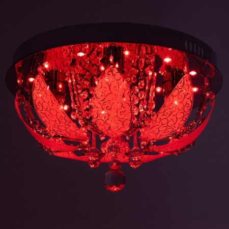 Svetogor chandelier "Grodno" 4x60W E27 LED lighting chrome 40x40cm-8