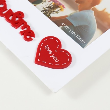 Photo frame plastic 10x15 cm "lovers" 18.5x1.2x18.5 cm-2