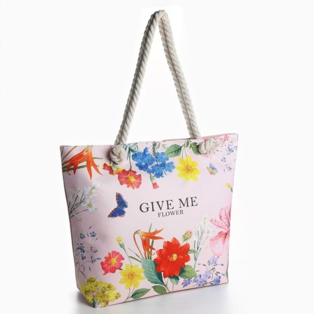 Bag Women's Beach Nazamok "Give Me Flower", 47*37*13.5 cm-1