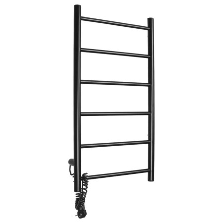 Electric towel Domoterm 109-6, 400x800 mm, left, black matte-1