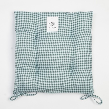 Siddle on the chair Ethel "Cell" 40x40 cm, col. green, 100% polyester-7