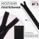 Lightning "Spiral", No. 3, detachable, automatic lock, 35 cm, black color