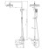 The Lemark Ursus LM7262BL shower system, single -leaf, tropical shower, watering can, black