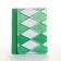 Women's wallet on the button, green color